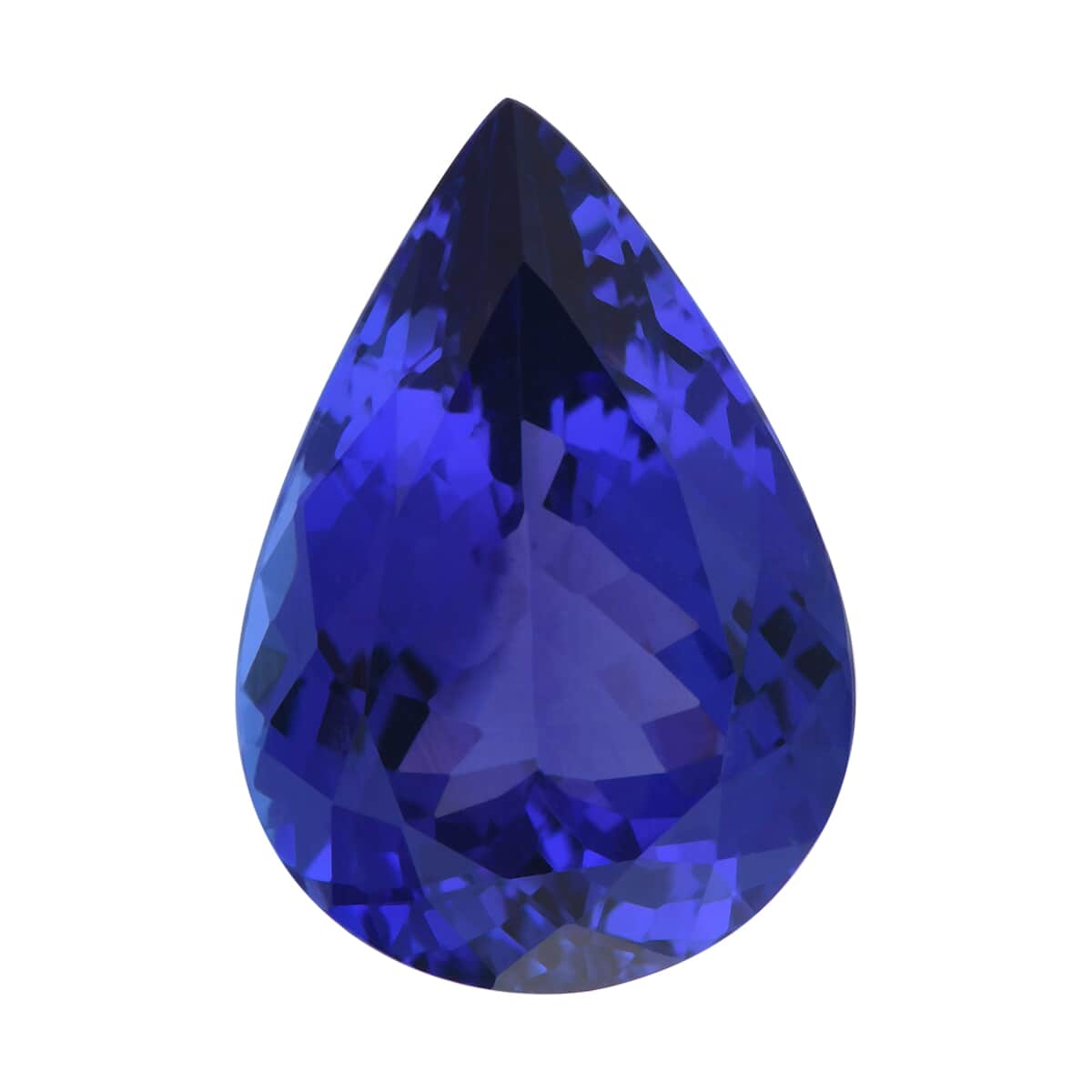 Certified and Appraised AAAA Vivid Tanzanite (Pear Free Size) 7.00 ctw image number 0