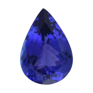 Certified and Appraised AAAA Vivid Tanzanite (Pear Free Size) 7.00 ctw