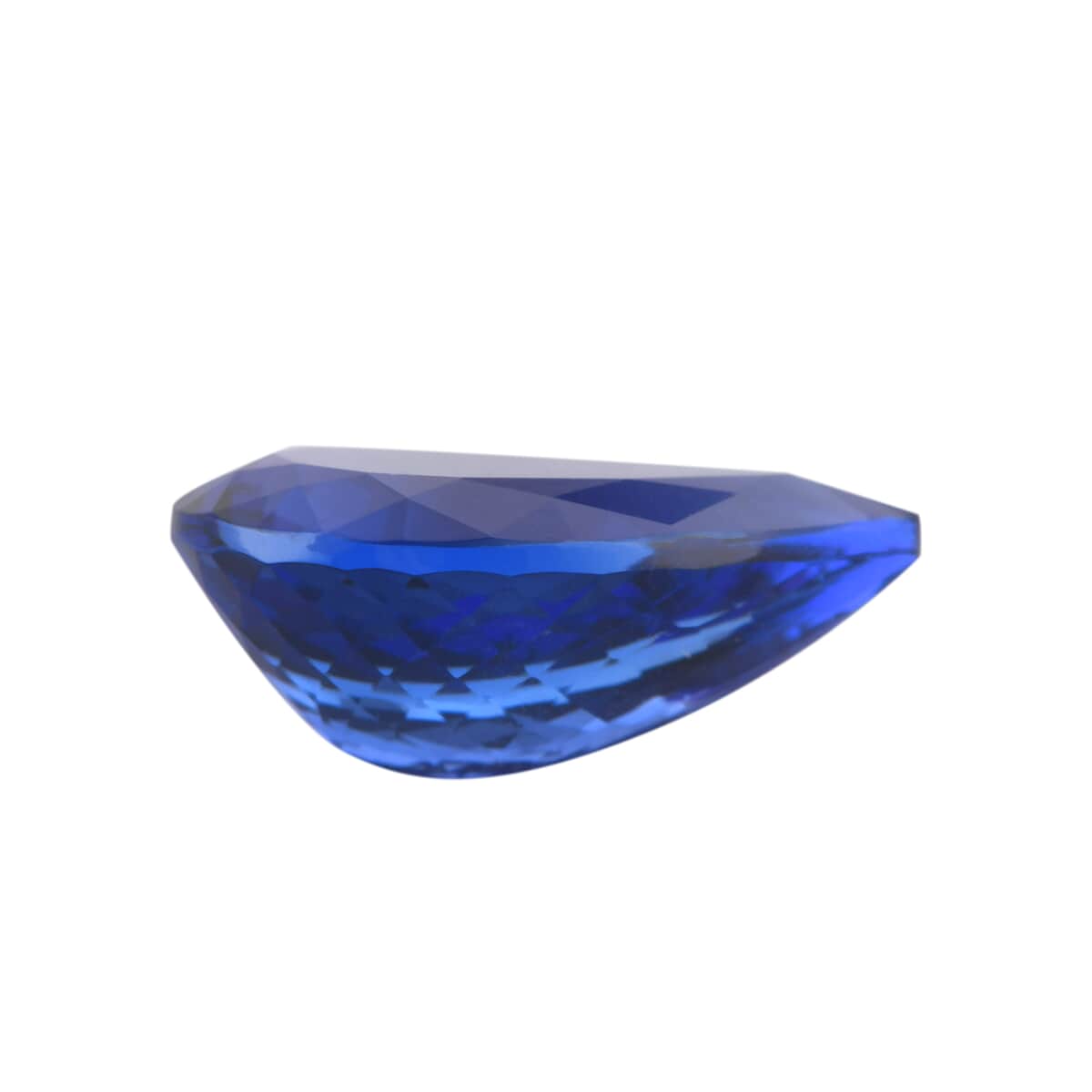 Certified and Appraised AAAA Vivid Tanzanite (Pear Free Size) 7.00 ctw image number 1