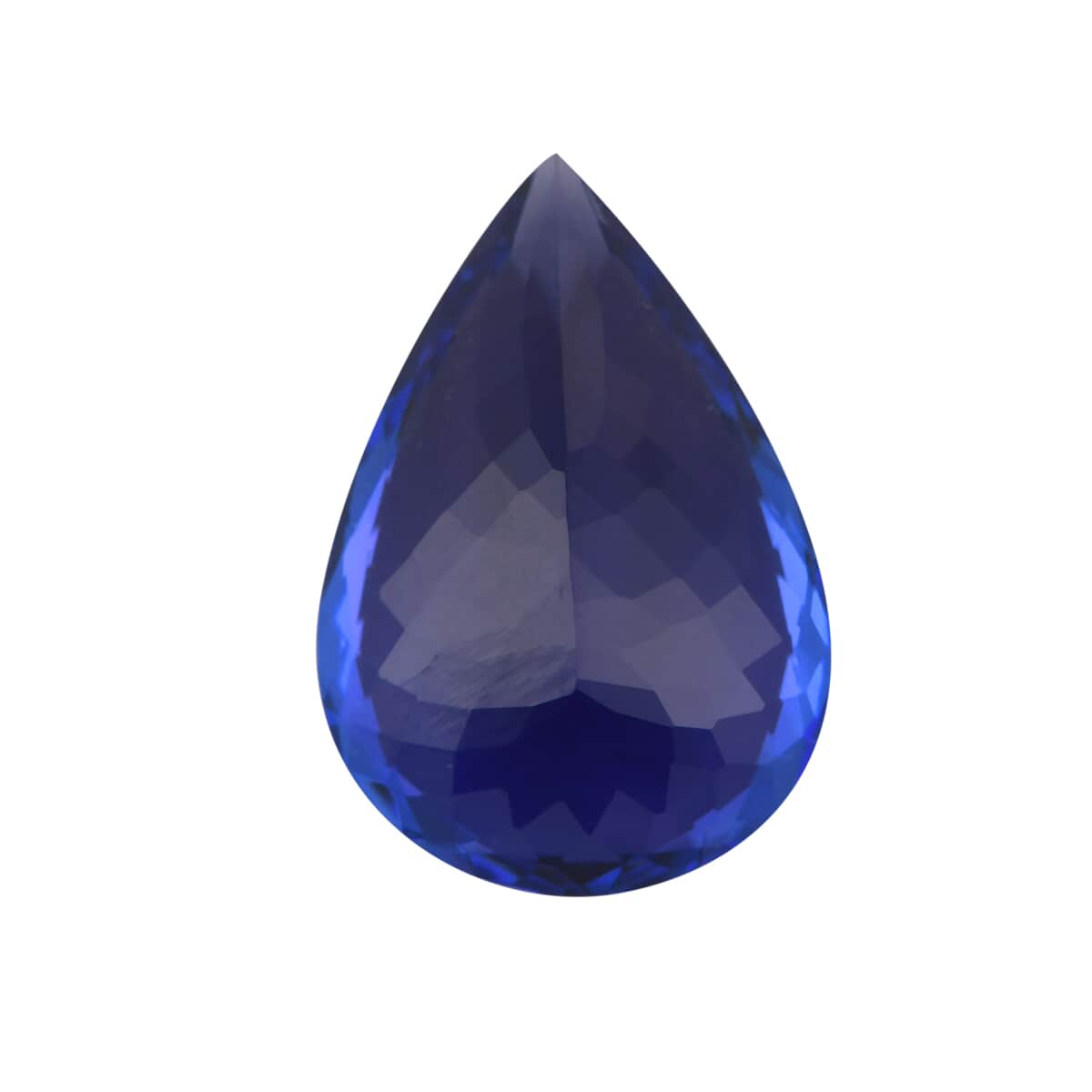 Certified and Appraised AAAA Vivid Tanzanite (Pear Free Size) 7.00 ctw image number 2