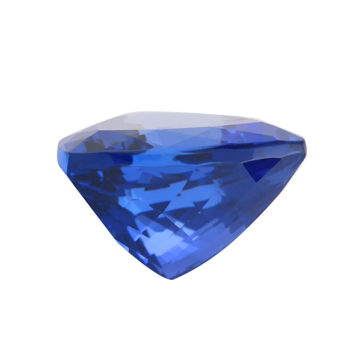 Certified and Appraised AAAA VIVID Tanzanite (Trillion Free size) 7.00 ctw image number 1
