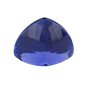Certified and Appraised AAAA Vivid Tanzanite (Trillion Free Size) 7.00 ctw