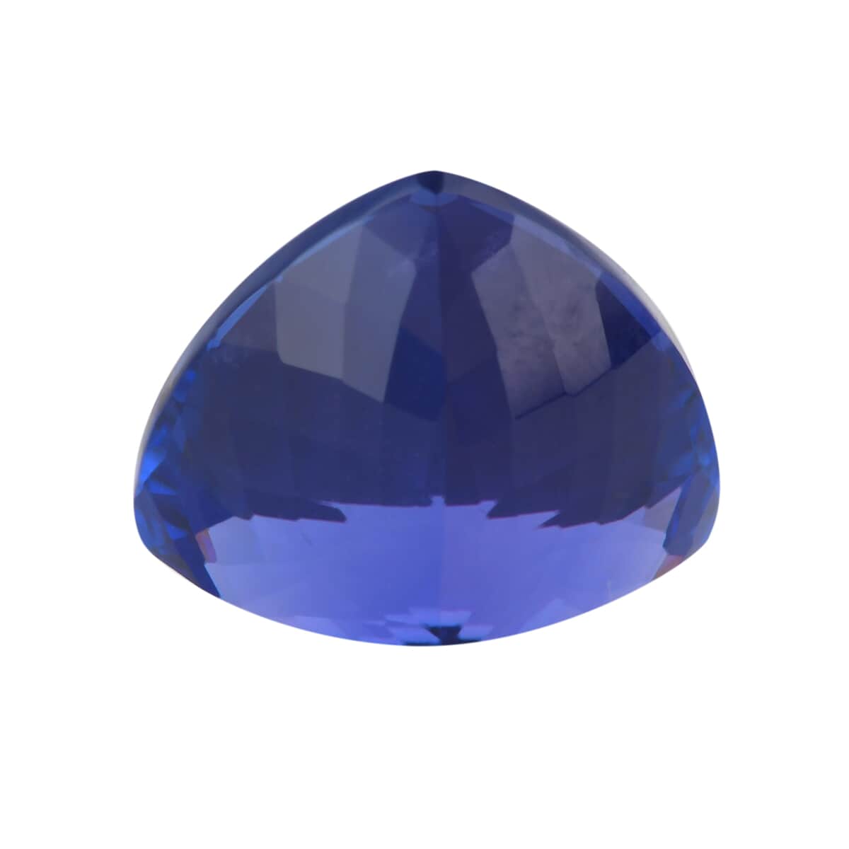 Certified and Appraised AAAA VIVID Tanzanite (Trillion Free size) 7.00 ctw image number 2