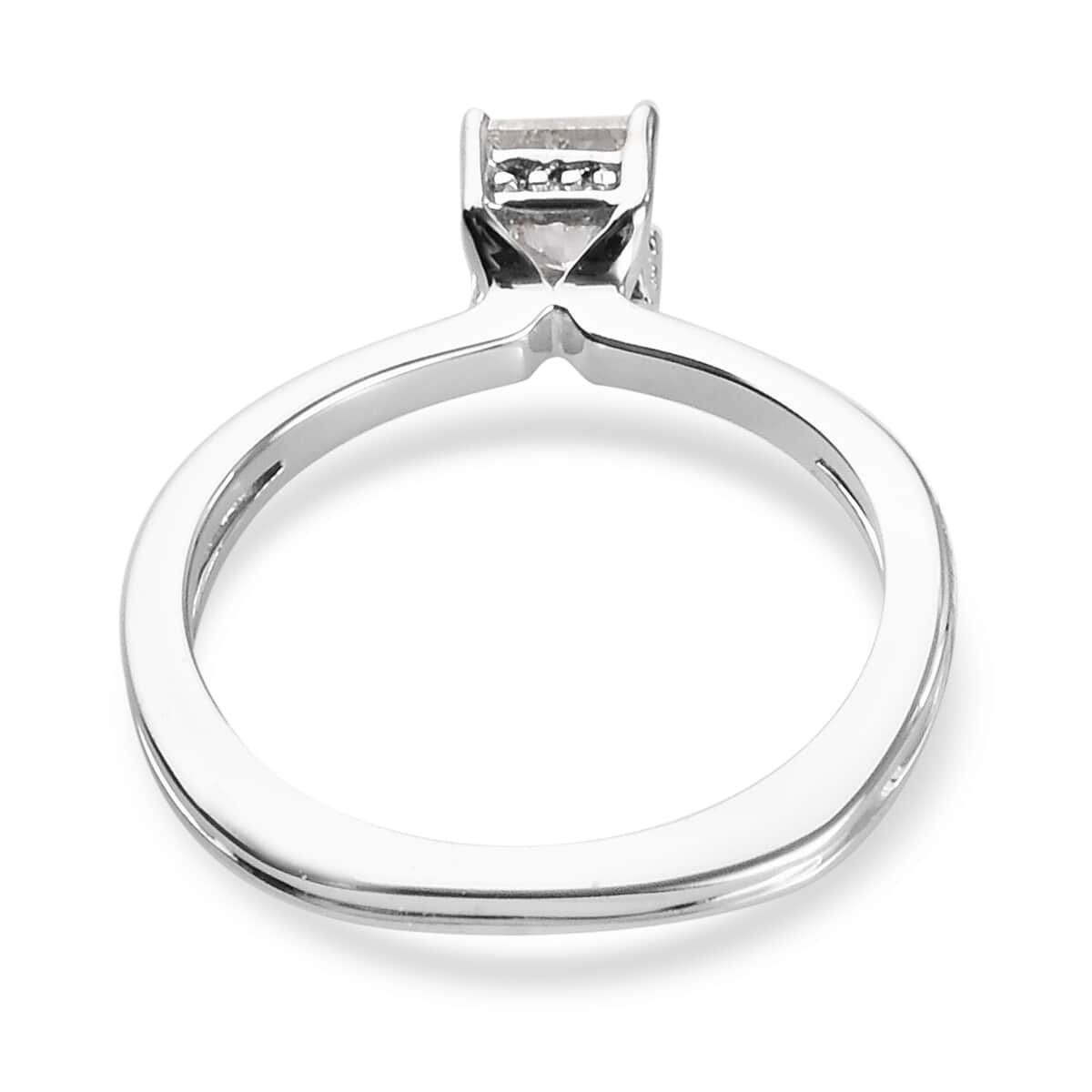 LUXORO 10K White Gold Diamond Solitaire Ring 2.50 Grams 0.50 ctw image number 4