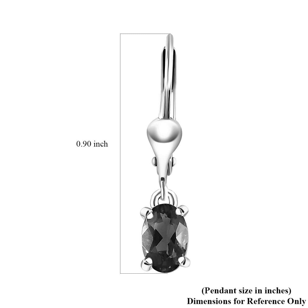 Premium Mashamba Amethyst Solitaire Lever Back Earrings in Platinum Over Sterling Silver 0.80 ctw image number 5