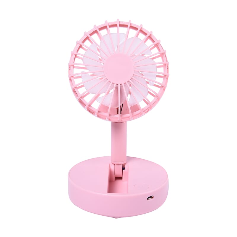 Pink Foldable Mini Fan (4xAAA Not Included)