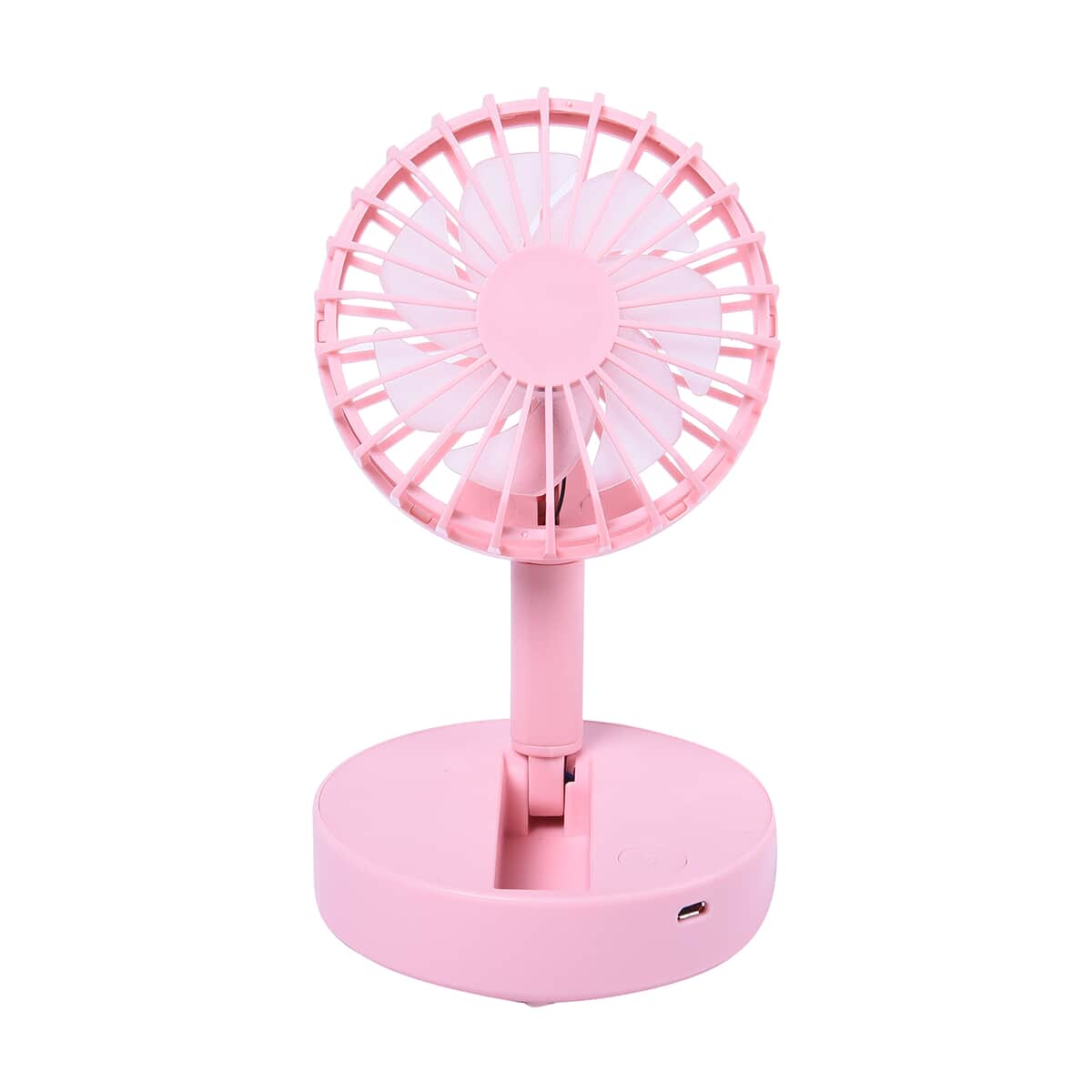 Pink Foldable Mini Fan (4xAAA Not Included) image number 0
