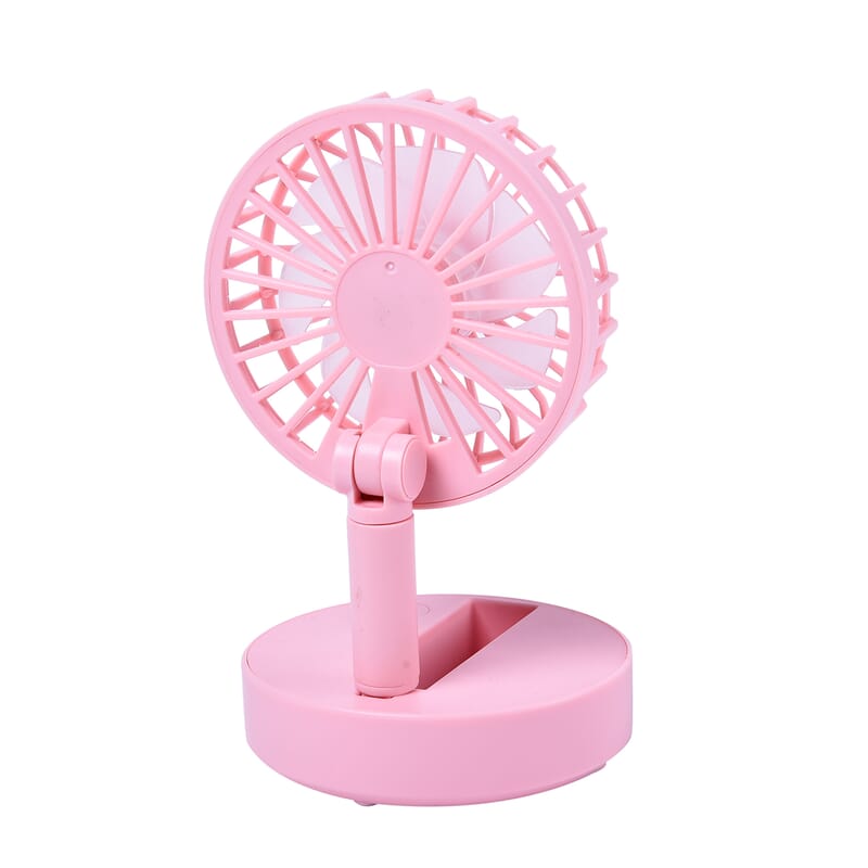 Pink Foldable Mini Fan (4xAAA Not Included)