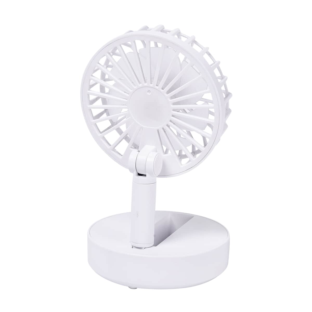 White Foldable Mini Fan (4xAAA Not Included) image number 6