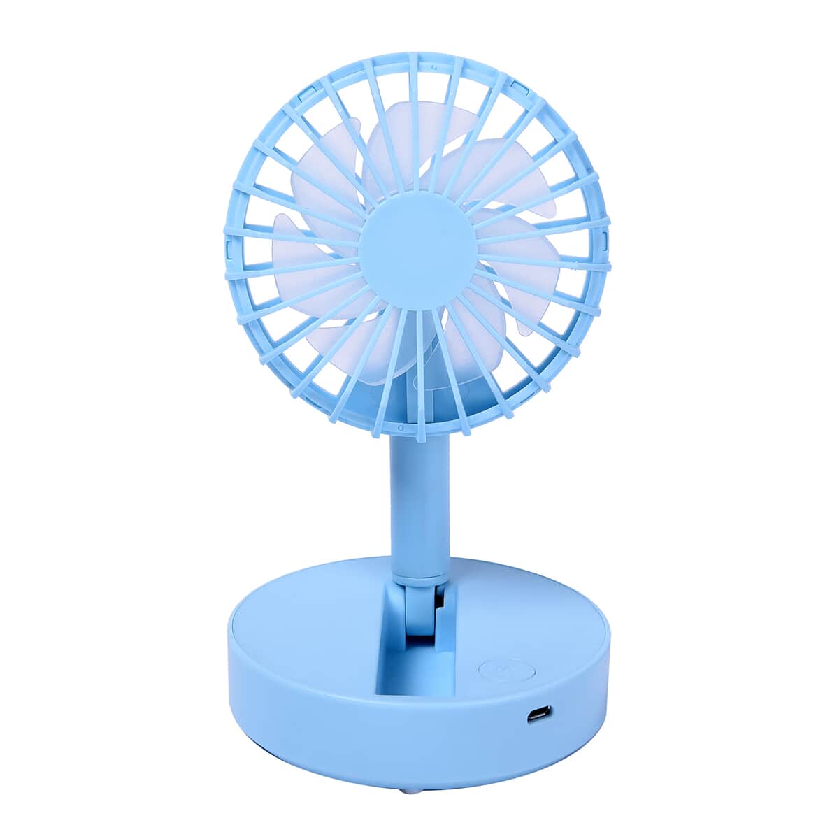 Blue Foldable Mini Fan, Portable Fan (4xAAA Not Included) image number 0