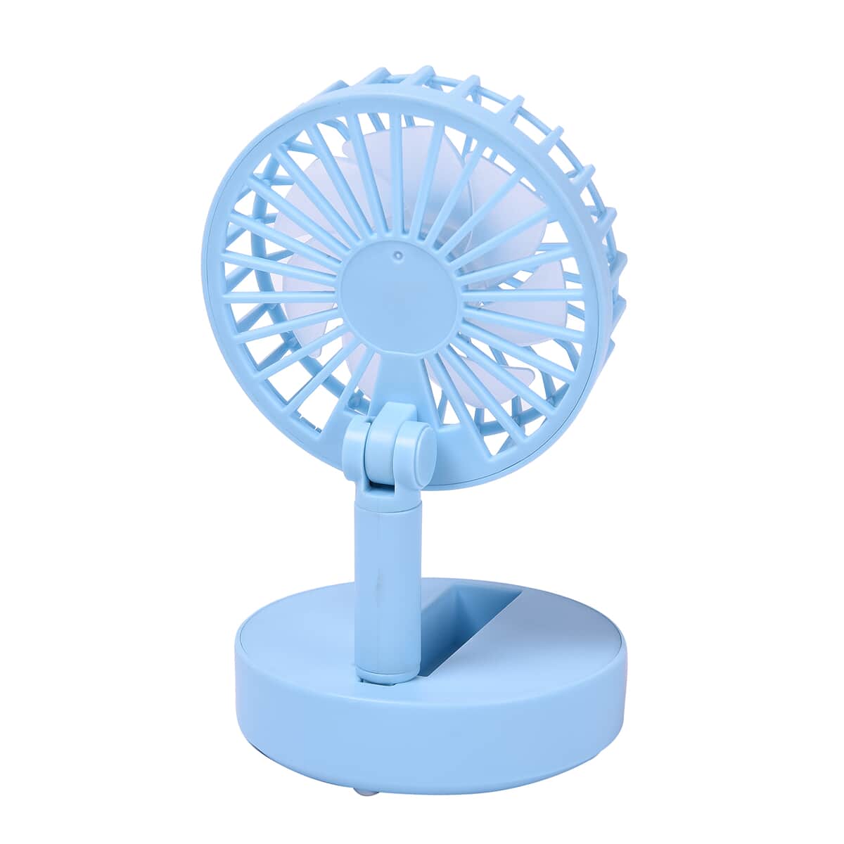 Blue Foldable Mini Fan, Portable Fan (4xAAA Not Included) image number 6