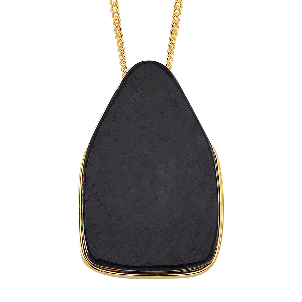 Carved and Faceted Natural Jade and Black Jade (D) 147.25 ctw Band Ring Size 8 and Pendant Necklace 18 Inches in Vermeil Yellow Gold Over Sterling Silver  image number 7