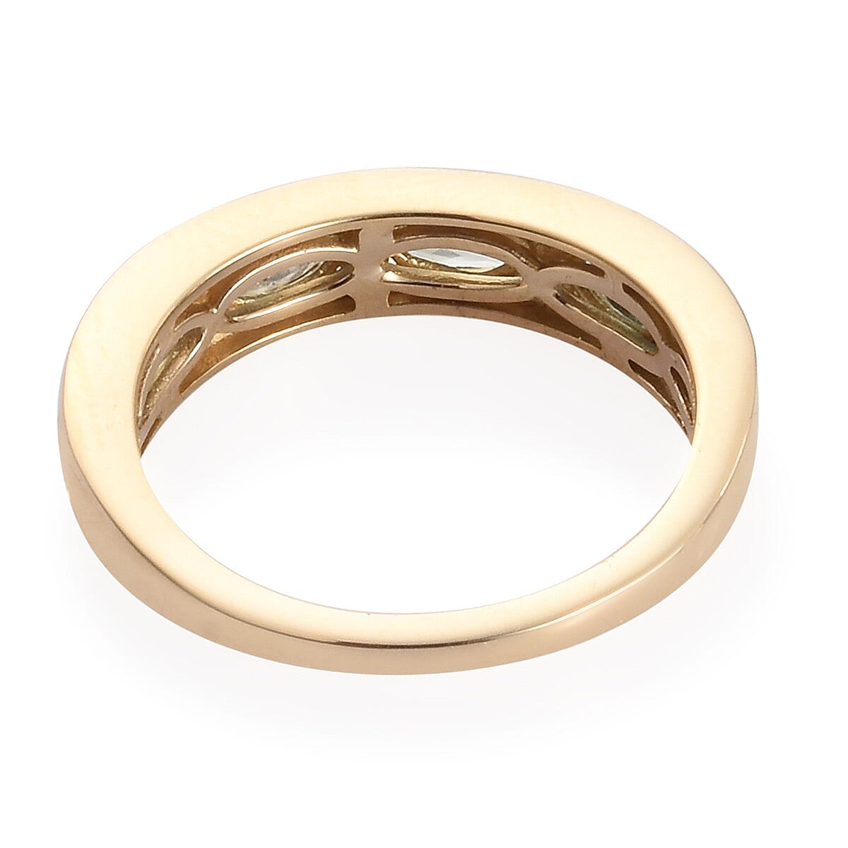 Luxoro 10K Yellow Gold Premium Narsipatnam Alexandrite and Diamond Band Ring (Size 6.0) 2.70 Grams 1.15 ctw image number 4