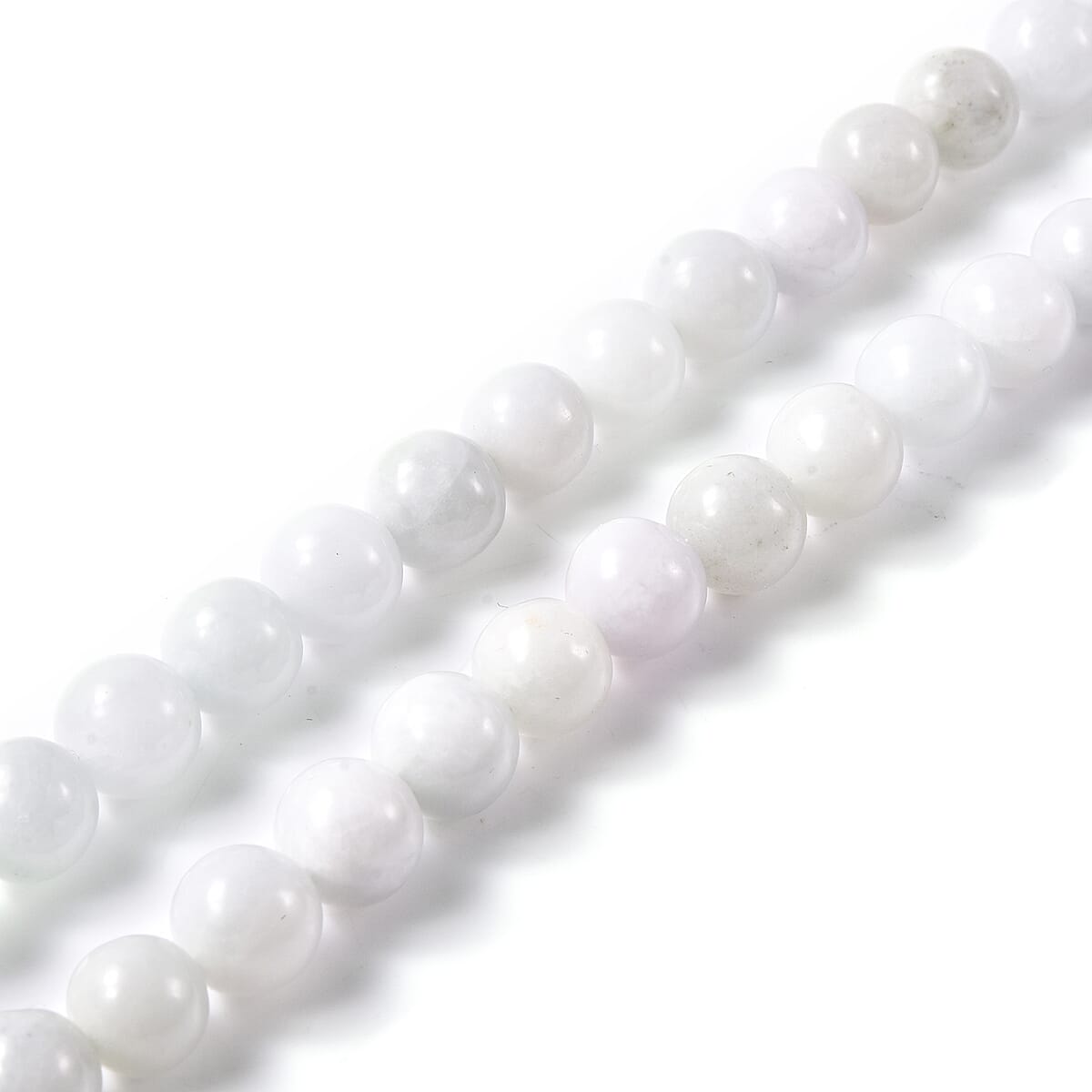 Jardin Collection Mother of Pearl, Natural Jade and White Zircon Carved Flower Charm Beaded Necklace 20 Inches in Sterling Silver 275.25 ctw image number 5