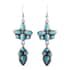Sleeping Beauty Turquoise Earrings in Platinum Over Sterling Silver 2.75 ctw image number 0