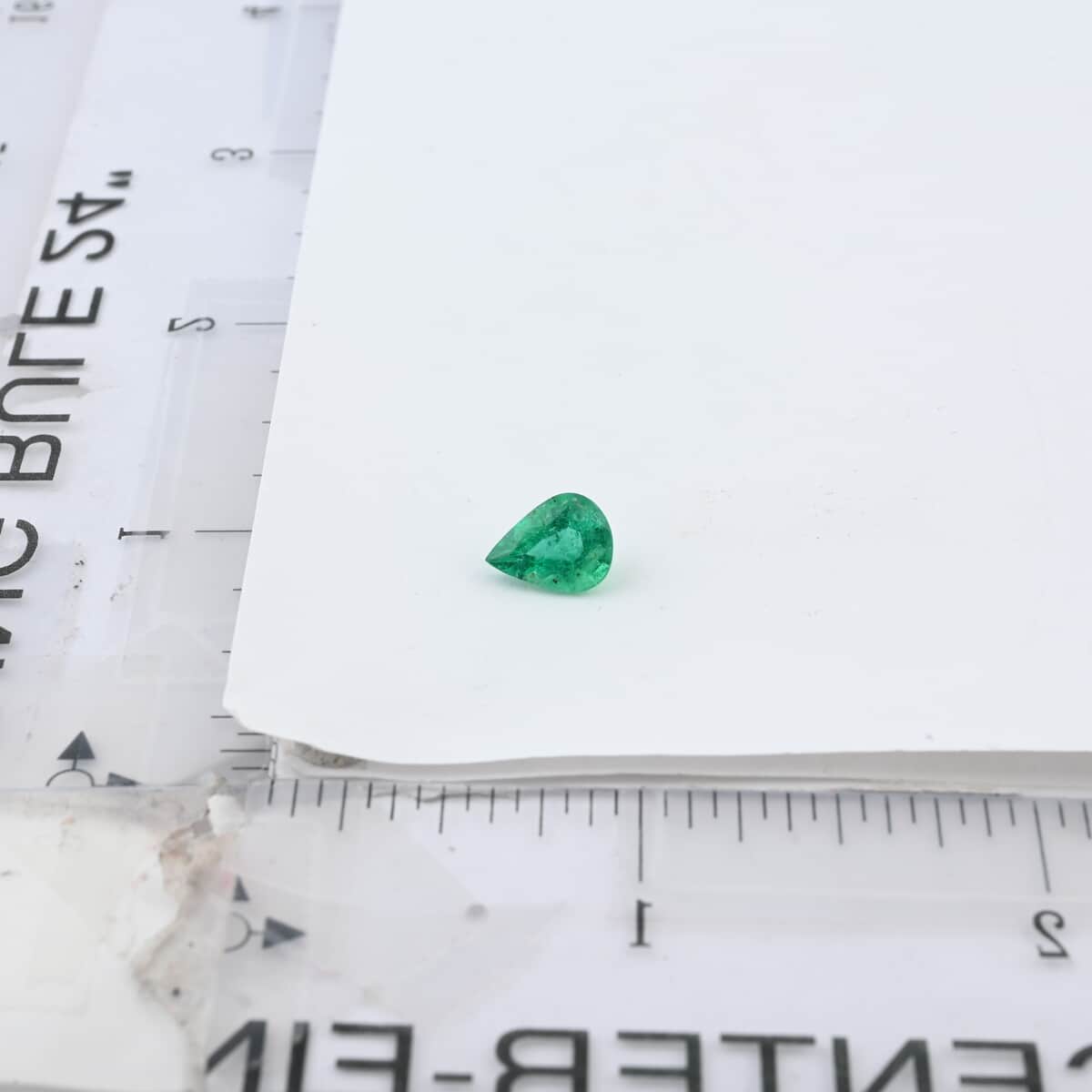 AAAA Kagem Zambian Emerald (Pear 9x7 mm) 1.20 ctw image number 4