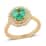 ILIANA 1.80 ctw AAA Boyaca Colombian Emerald and Diamond G-H SI Ring in 18K Yellow Gold (Size 7.0) 4.40 Grams