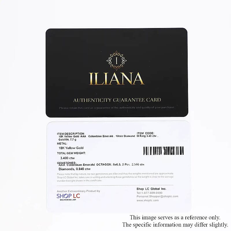 One Of A Kind Certified & Appraised Iliana AAA Boyaca Colombian Emerald and Diamond G-H SI 1.70 ctw Ring in 18K Yellow Gold (Size 7.0) 7.70 Grams