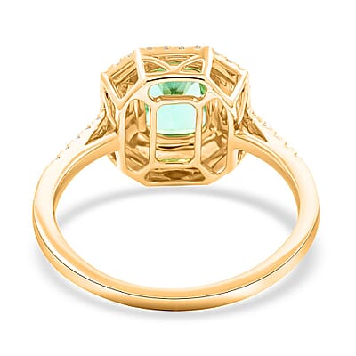 One Of A Kind Certified & Appraised Iliana AAA Boyaca Colombian Emerald and Diamond G-H SI 1.70 ctw Ring in 18K Yellow Gold (Size 8.0) 7.70 Grams