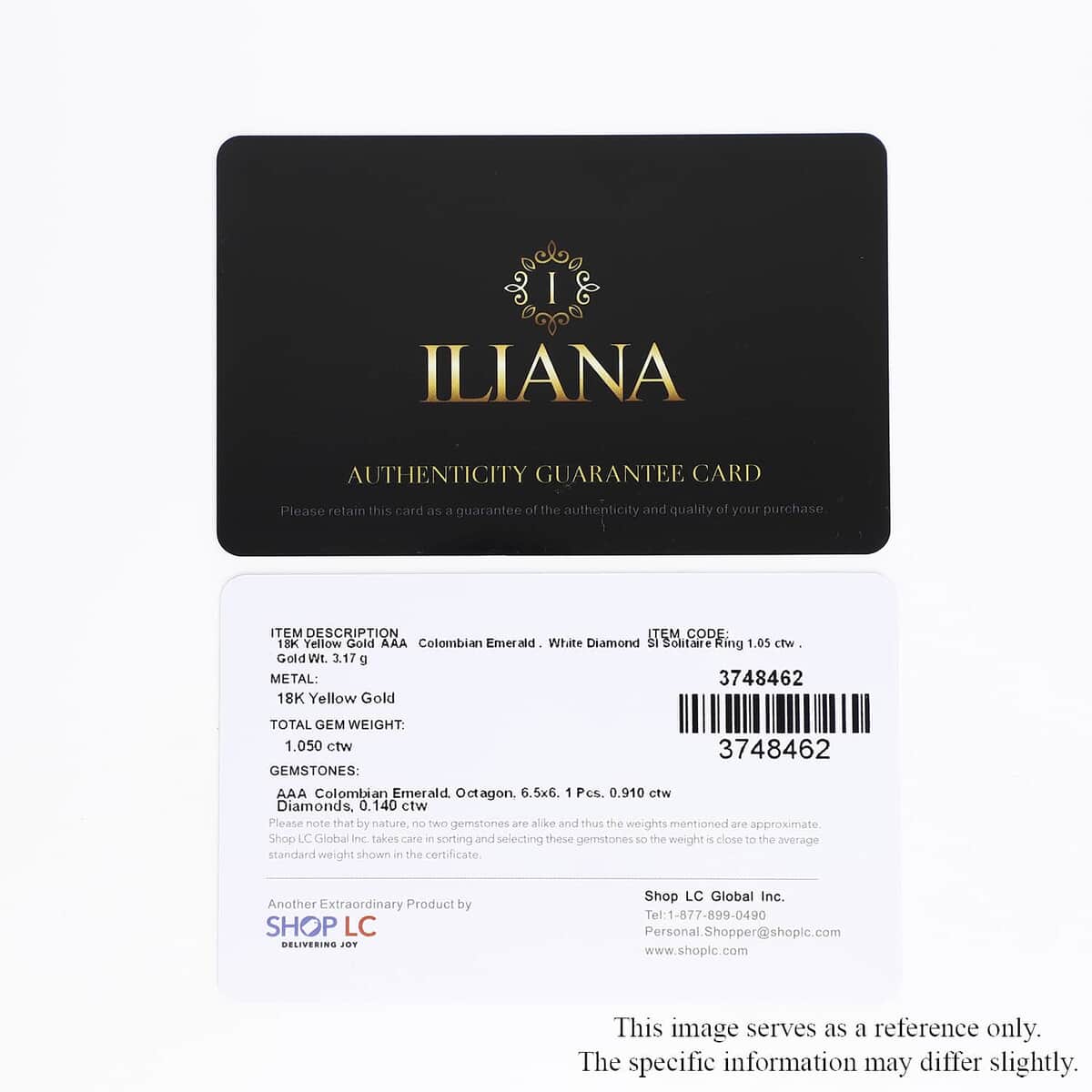 Iliana 18K Yellow Gold AAA Boyaca Colombian Emerald and G-H SI Diamond Halo Ring (Size 6.0) 1.10 ctw image number 5