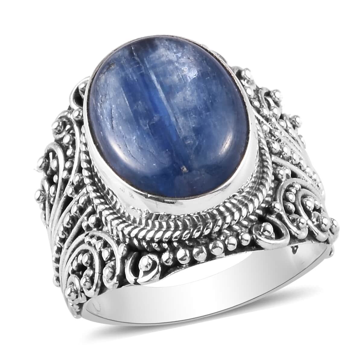 Kyanite Ring in Platinum Over Sterling Silver (Size 8.0) 5.50 ctw image number 0