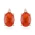 ILIANA 1.50 ctw AAA Salamanca Fire Opal and Diamond G-H SI Stud Earrings in 18K Yellow Gold image number 0
