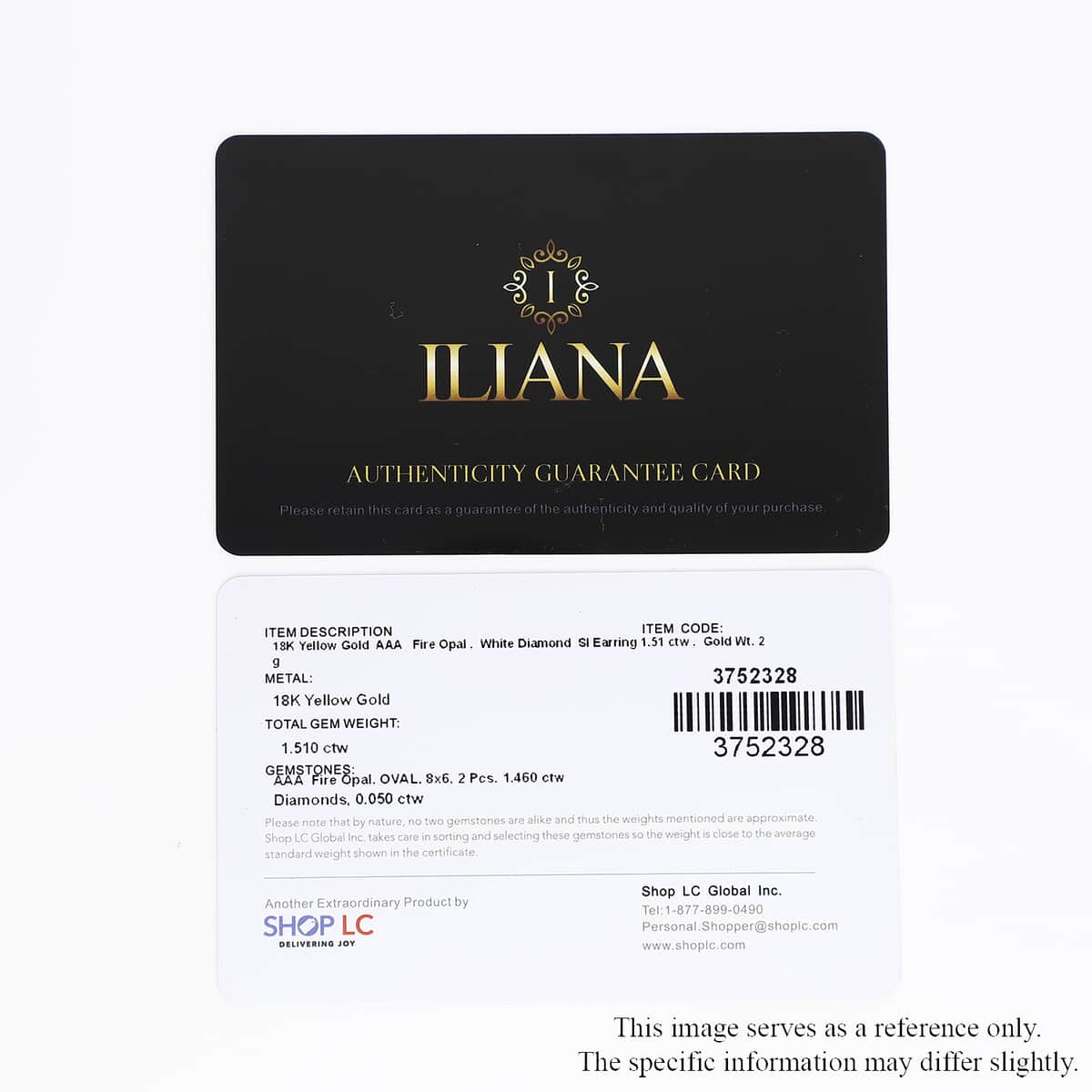 Iliana 18K Yellow Gold AAA Jalisco Fire Opal and G-H SI Diamond Stud Earrings 1.50 ctw image number 4