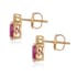 Iliana 18K Yellow Gold AAA Montepuez Ruby and G-H SI Diamond Earrings 1.90 ctw image number 2