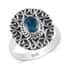 Malgache Neon Apatite Ring in Platinum Over Sterling Silver (Size 10.0) 1.15 ctw image number 0
