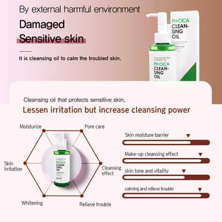 PH Cica Cleansing Oil for Sensitive Skin (150 ml/5oz) image number 3
