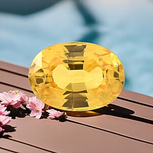 AAAA Yellow Sapphire (Ovl 7x5 mm) 1.00 ctw, Loose Gemstone For Jewelry Making, Loose Diopside For Ring and Pendant, Green Gemstone