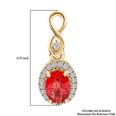 Iliana 18K Yellow Gold AAA Songea Sapphire and Diamond G-H SI Earrings 2.30 Grams 2.40 ctw