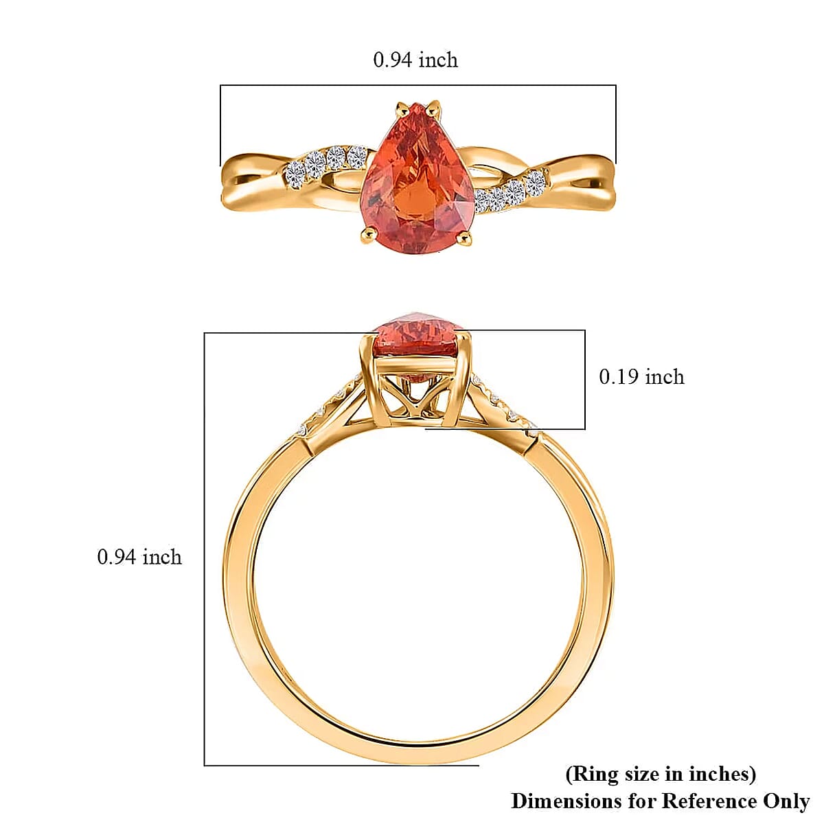 Certified and Appraised Iliana AAA Songea Sapphire and G-H SI Diamond 1.55 ctw Ring in 18K Yellow Gold (Size 8.0)  image number 5