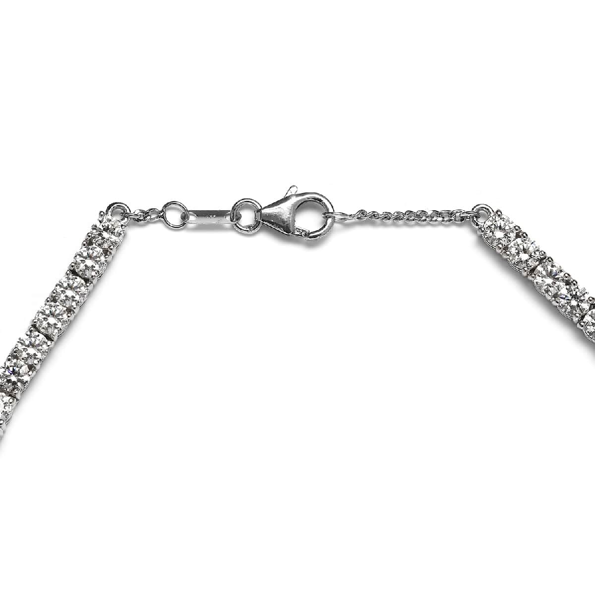 LUSTRO STELLA Made with Finest CZ Necklace 18 Inches in Platinum Over Sterling Silver 20.85 Grams 47.00 ctw image number 3