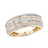 LUXORO 10K Yellow Gold Made with Finest CZ Band Ring 2.30 ctw image number 0