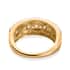 LUXORO 10K Yellow Gold Made with Finest CZ Band Ring 2.30 ctw image number 4