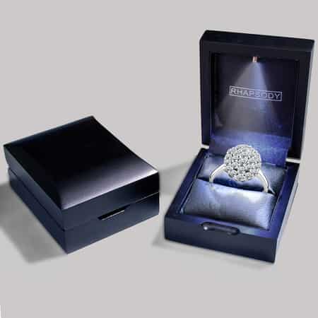 Rhapsody 950 Platinum IGI Certified E-F VS Diamond Cluster Ring (Size 10.0) 7.50 Grams 1.00 ctw image number 5