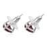 Mozambique Garnet Bracelet (7.25 In) and Stud Earrings Set in Platinum Over Sterling Silver 5.35 ctw image number 4