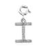 Diamond Initial I Charm in Platinum Over Sterling Silver 0.10 ctw image number 0