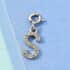 Diamond Initial S Charm in Platinum Over Sterling Silver 0.13 ctw image number 1