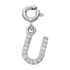Diamond Initial U Charm in Platinum Over Sterling Silver 0.13 ctw image number 0
