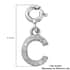 Diamond Initial C Charm in Platinum Over Sterling Silver 0.13 ctw image number 5