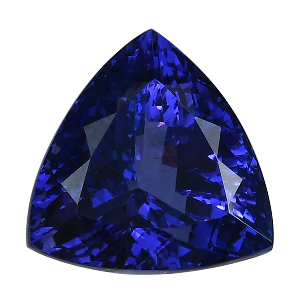 Certified and Appraised AAAA Vivid Tanzanite (Trl Free Size) 9.00 ctw image number 0