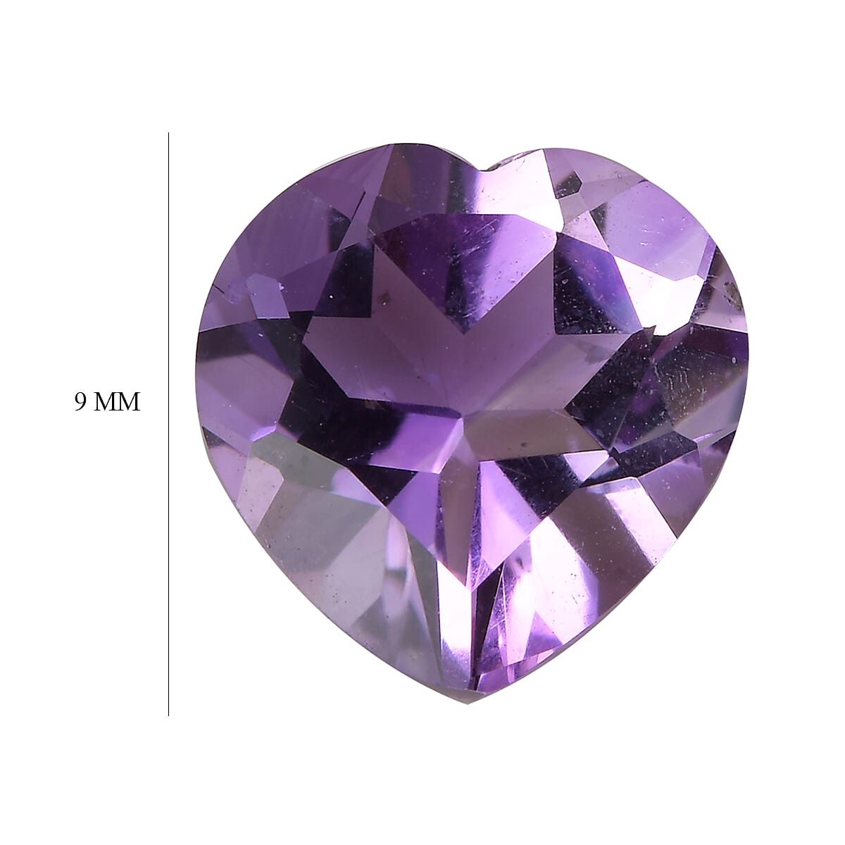 Mashamba Amethyst (Hrt 9 mm) 2.08 ctw Loose gemstone