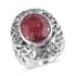Niassa Ruby (FF) Ring in Platinum Over Sterling Silver (Size 7.0) 10.50 ctw image number 0
