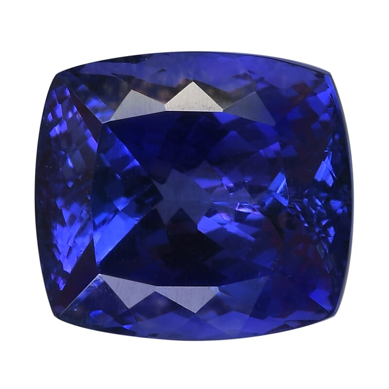 AAAA Tanzanite with Appraised Certificate (Cush Free Size) 14.18 ctw | Loose Gem | Loose Gemstones | Loose Stones | Jewelry Stones