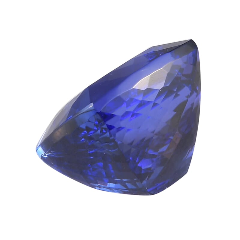 AAAA Tanzanite with Appraised Certificate (Cush Free Size) 14.18 ctw | Loose Gem | Loose Gemstones | Loose Stones | Jewelry Stones