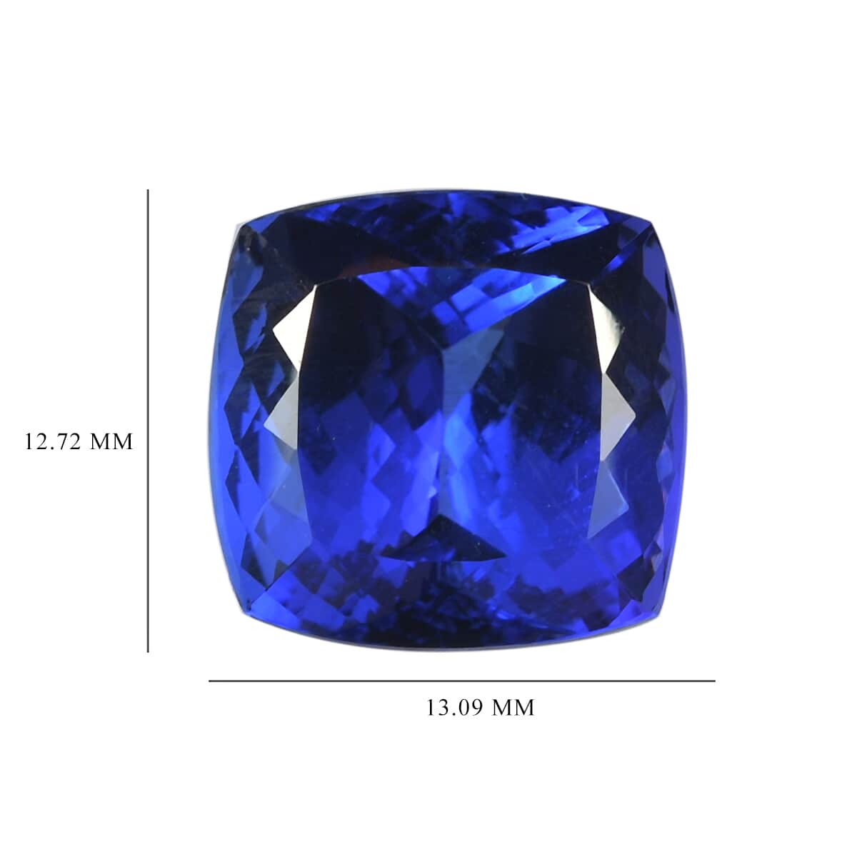 AAAA Tanzanite with Appraised Certificate (Cush Free Size) 14.19 ctw | Loose Gem | Loose Gemstones | Loose Stones | Jewelry Stones image number 3