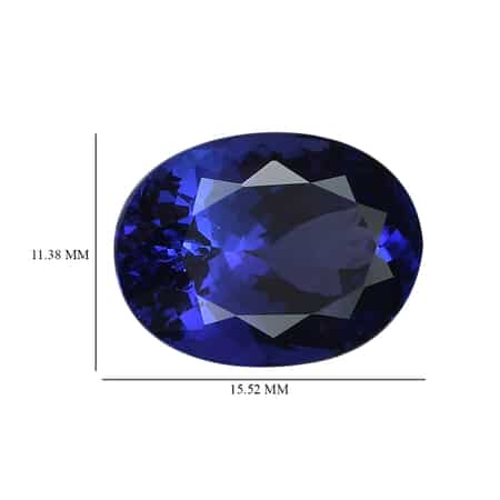 AAAA Tanzanite with Appraised Certificate (Ovl Free Size) 11.46 ctw image number 3
