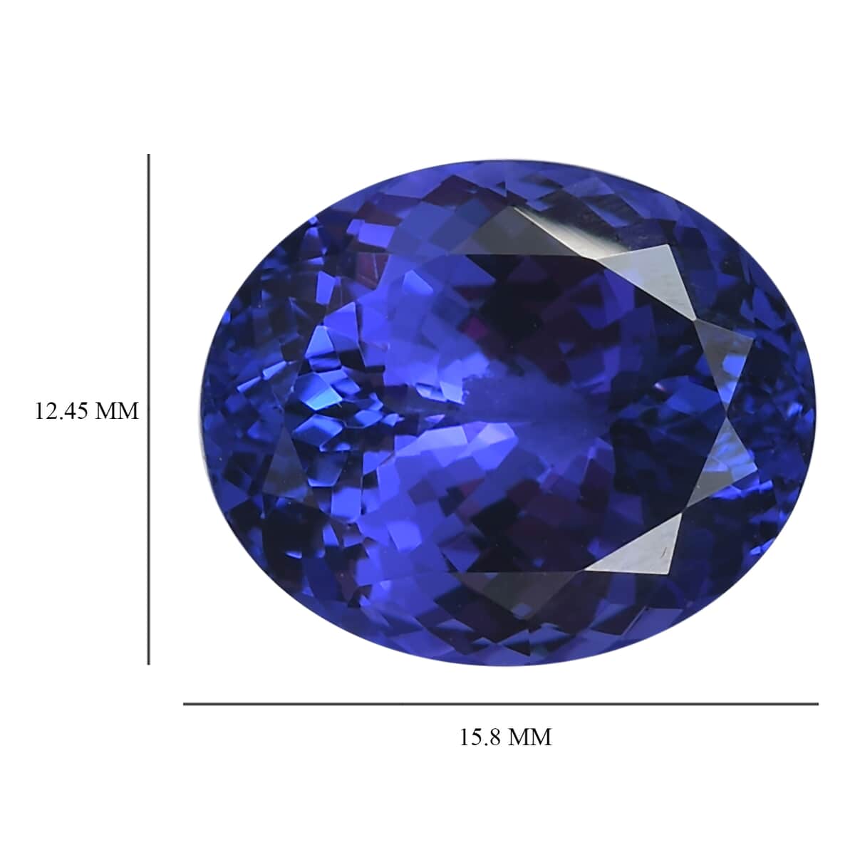 AAAA Tanzanite with Appraised Certificate (Ovl Free Size) 12.01 ctw image number 3